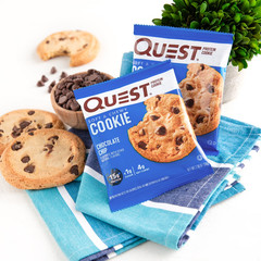 Quest Soft & Chewy Protein Cookie, High Protein, Chocolate Chip, 4 Count
