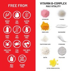 Complejo Vitamina B-12 En Pastillas Vitaminas Para La Falta De Energia Cansancio