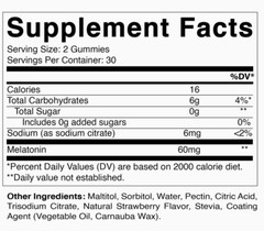 Fiber Gummies, Extra Strength, Natural Blackberry, Peach, & Strawberry, 7G, 60ct