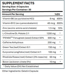 High T Black Testosterone Booster Supplements Strength Stamina Sex Drive 152ct