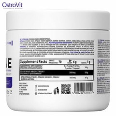 OstroVit Citrulline 70 Servings Reduces Fatigue – Increases The Muscle Pump