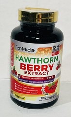 Hawthorn Berry Extract 12800mg Beet Root Ashwagandha Turmeric 120 ct EXP 1/27 P8