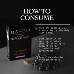 BASED Supplements Black Ginger MDF 11% – 30 capsules – 300mg per capsule