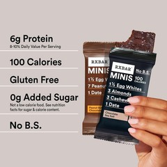 Mini Protein Bar Variety Pack – RXBAR Chocolate Sea Salt & Peanut Butter, 7.3oz