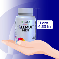 HALLMULTIVIT Men’s Multivitamin – Energy & Vitality – 60 Tabs