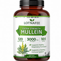 Mullein 10:1 Extract 3000mg Strength, 120 Vegan Capsules