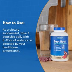 Nutricost Beet Root 2400mg, 180 Capsules – CCOF 180 Count (Pack of 1)