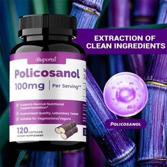 Policosanol 100mg 120pcs – Supports Heart Health, Balances Cholesterol, Non-GMO