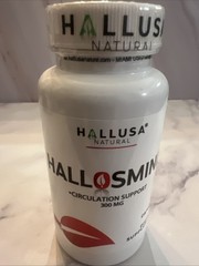 Hallusa Natural, Hallosmine Circulation Support 300 mg, 60 Capsules, EXP 07/2028