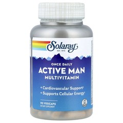 2 X Solaray, Once Daily Active Man Multivitamin, 90 VegCaps