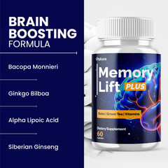 (5 Pack) Memory Lift Brain Maximum Support Supplement Formula (300 Capsules)