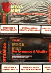 GNC Mega Men Performance & Vitality Dietary Supplement Pack – 30 Pack 5 in1, A++