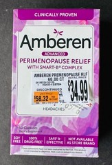 Amberen Advanced Perimenopause Relief Smart-B Complex – 60 Capsules – BB: 05/25