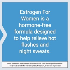 Estrogen for Women, Helps Relieve hot Flashes and Night Sweats, Soy isoflavon…