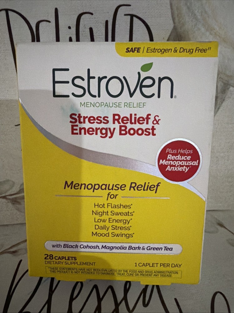 Estroven Menopause Relief Energy Boost 28 Caps Exp:12/26