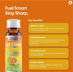 Locked Cognition | Bioidentical D-BHB Ketone Supplement for Focus & Clarity