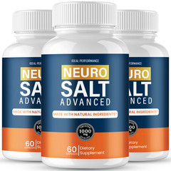 Neuro Salt Capsules, NeuroSalt Supplement for Brain Health (3 Pack)