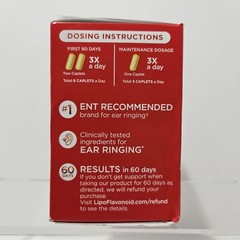 Lipo Ear Ringing 100 Caplets by Flavonoid 1,000 mg Ear Care Exp 11/28 Fast Shipp