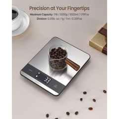 RENPHO Smart Nutritional Scale Stainless Steel Digital Food Diary Bluetooth NEW