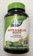 Nature’s Way Astralagus Root Supl 1,410 mg Vegan/Gf Exp: 02/28/30 New Round Jar