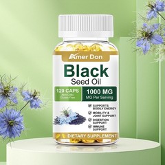 Black Seed Oil Capsules – 100% Pure Organic COLD PRESSED Cumin Nigella Sativa