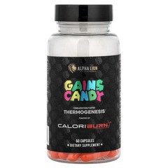 2 X ALPHA LION, Gains Candy, CaloriBurn�, 60 Capsules (40 mg per Capsule)