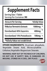 Testosterone steroid – TRIBULUS TERRESTRIS 1000mg – Bodybuilding supplement -180