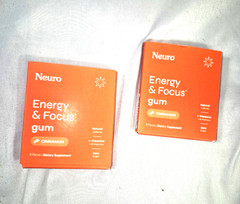 Neuro Gum Energy & Focus Gum Cinnamon 9ct x2 Vegan L-theanine Caffeine 3/2027
