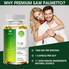 Saw Palmetto Extract 1000mg Prostate Supplement Urinary Men Health 240 Capsules