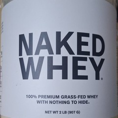 Naked Whey Grass Fed Whey Protein Powder Unflavored 2 lb 30 Servings 05/2028