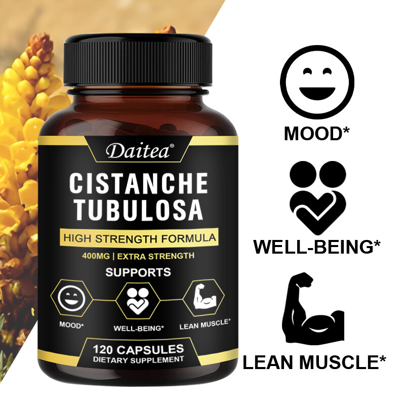 Cistanche Tubulosa 400mg Extract Strength and Endurance Gluten-Free and Non-GMO