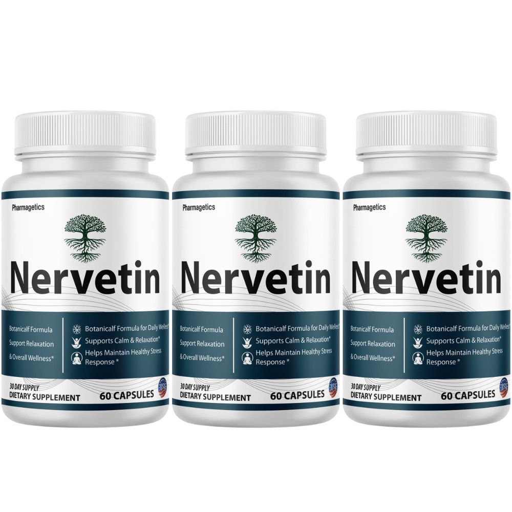 Nervetin Neuropathy Supplements, Nerve tin Advanced Nerve (3 Bottles) Official