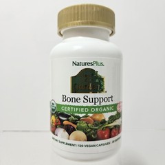 Bone Support Natures Plus Source of Life Organic 120 Vegan Capsules Exp 06/2029