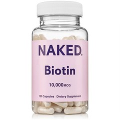 Biotin 10,000mcg – Max Strength Vitamin B7 120 Count (Pack of 1), Pink