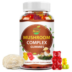 Mushroom Extract Complex Gummies Lions Mane Chaga Reishi Focus Memory Immunity