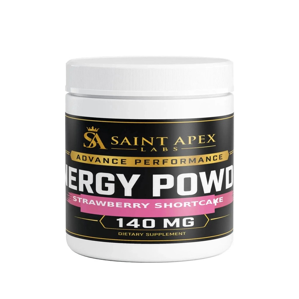 Energy Powder Sugar Free For Smooth Sustained Focus (Strawberry Shortcake)