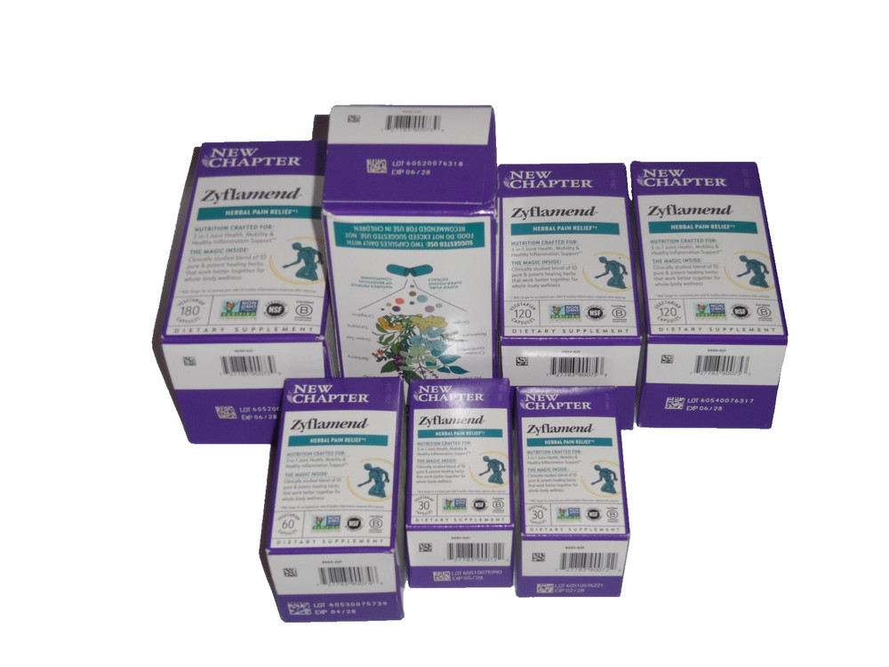 New Chapter Zyflamend 4 Bottles +120 = 720 Capsules Exp. 2/2028 FREE SHIPPING