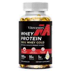 Whey Protein Capsules – 900mg High-Purity Protein for Muscle Gain & Recovery