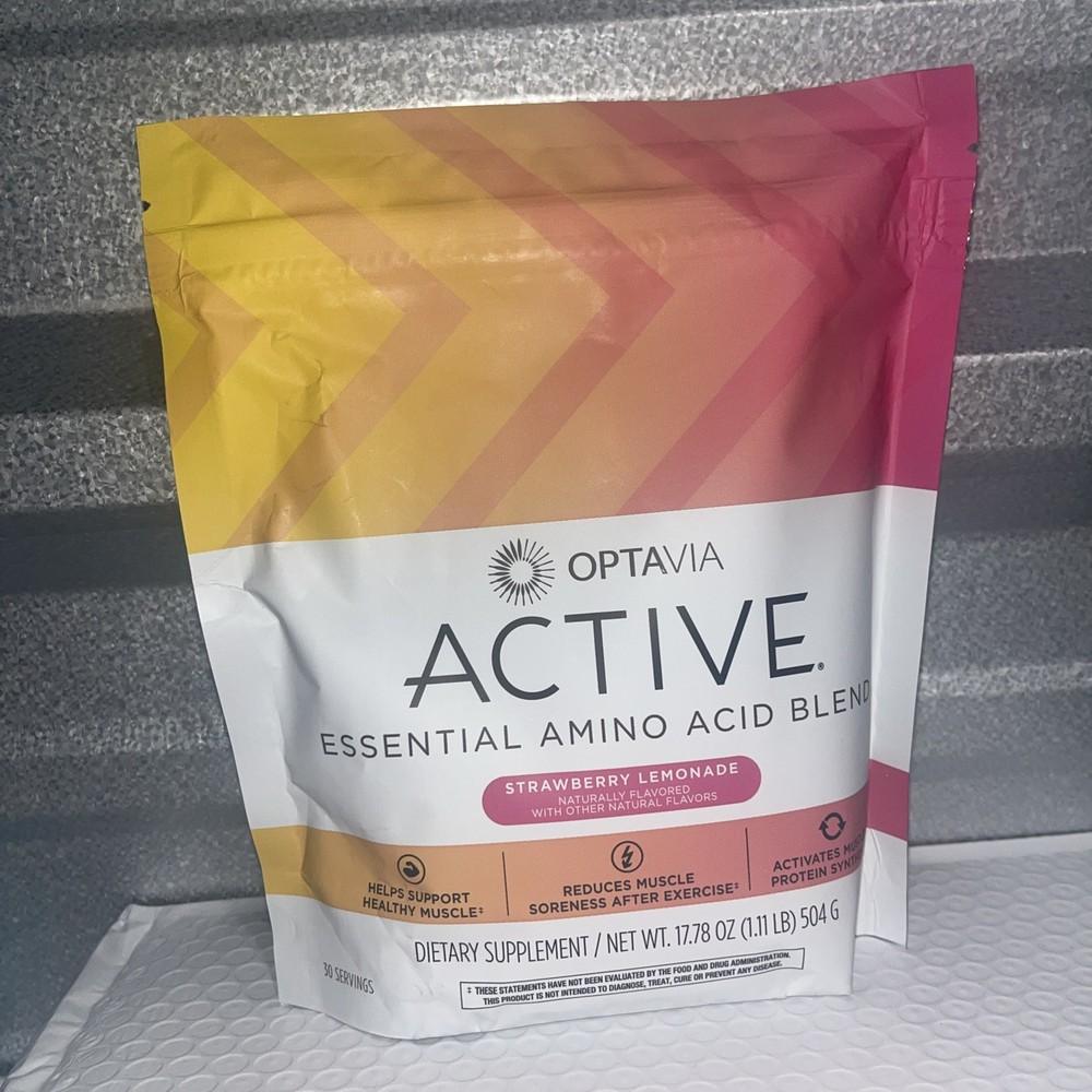 Optavia Active Essential Amino Acid Blend Strawberry Lemonade, 1.11 LBS