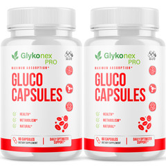 (2 Pack) Glykonex Pro Advanced Support Blood Supplement GlykonexPro 120 Capsules