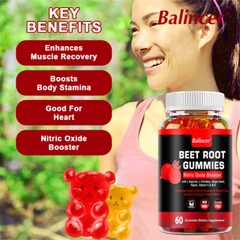 Organic Gummy Beet Root Nitric Oxide,Heart Health,Sports and Fitness Performance