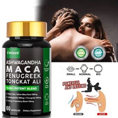 3 pack Maca Panax Ginseng TongkatAli Extract Strong Natural Testosterone Booster