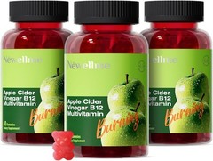 NEWELLME Sugar-Free Apple Cider Vinegar Gummies for Metabolism – 1000mg ACV