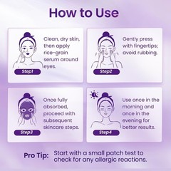Doracome Caffeine & Retinol Under Eye 0.7 Fl Oz (Pack of 1), Vintage Violet