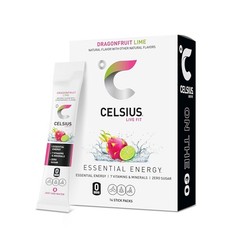 Convenient Dragonfruit Lime Energy Powder Sticks – Gluten-Free & 14 Pack, 2.8 Oz