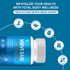 Nerve Ease Advanced Support, NerveEase Health Pills (60 Capsules)