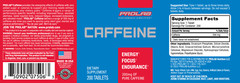 Prolab Caffeine Tablets 200mg – 200ct. | Energy Support, Helps Enhance Endurance