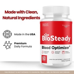 BioSteady Blood Sugar Balance Supplement Capsules Natural 2 Pack 120Ct