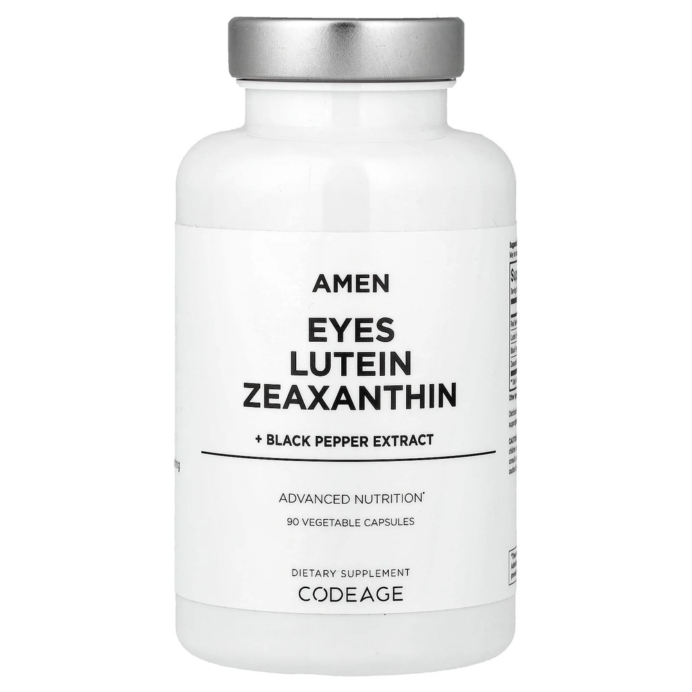 2 X Codeage, Amen, Eyes, Lutein, Zeaxanthin + Black Pepper Extract, 90 Vegetabl