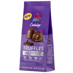 Atkins Endulge Milk Chocolate Truffles, Low Sugar, Keto Friendly, 6 Pack